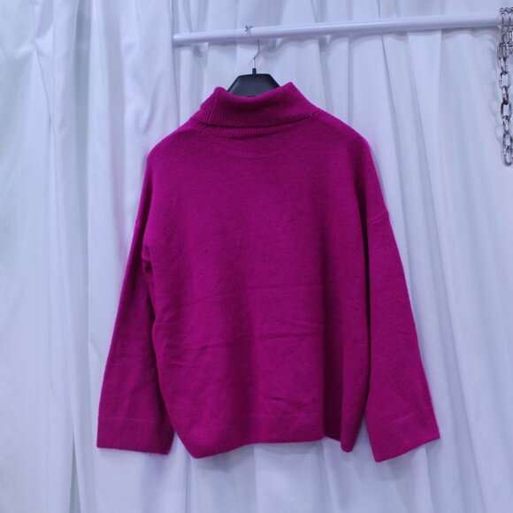 CeCe Women's Sweater in Vibrant Pink - Picture 6 of 8